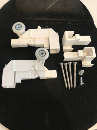 Capril shower screen parts kit (white)