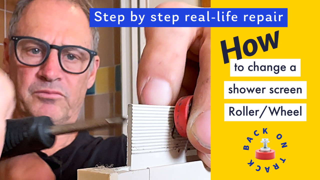 Load video: How to change a shower screen roller